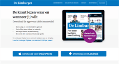 Desktop Screenshot of digitaal.limburger.nl